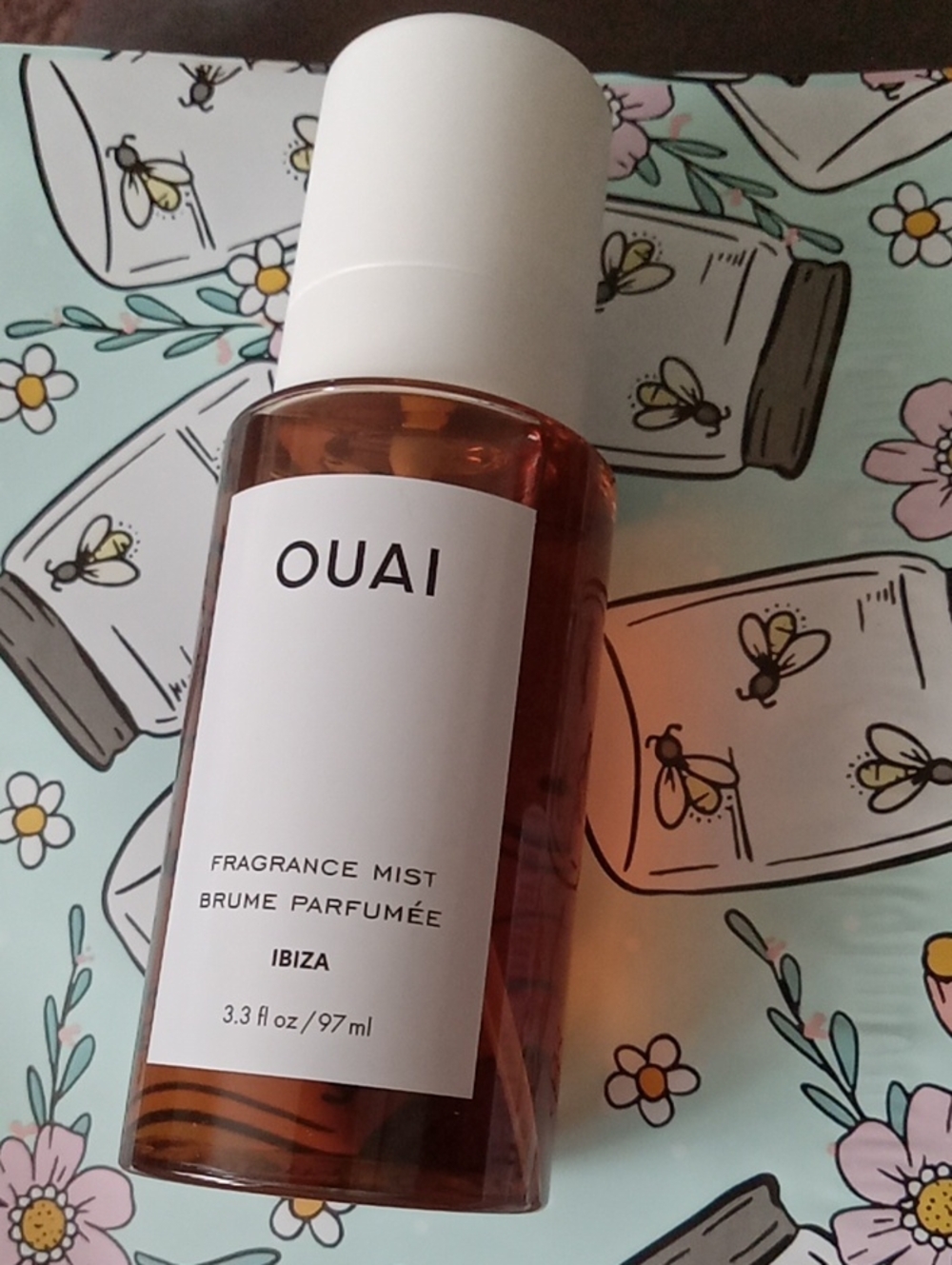 OUAI Ibiza Fragrance Mist — Amber & White Bottle